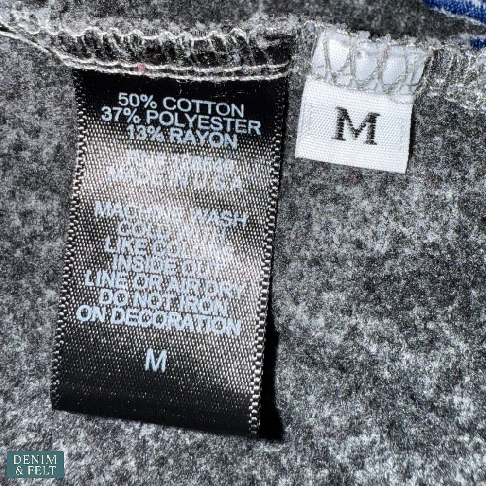 Aviator Nation Smiley Face Crewneck Sweatshirt Heather Grey Pullover Unisex M - Picture 7 of 8